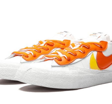 Nike Sko Blazer Low Sacai Hvid Magma Orange
